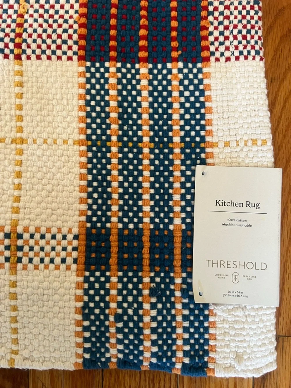 Threshold Plaid Kitchen Rug - Picture 3 of 6